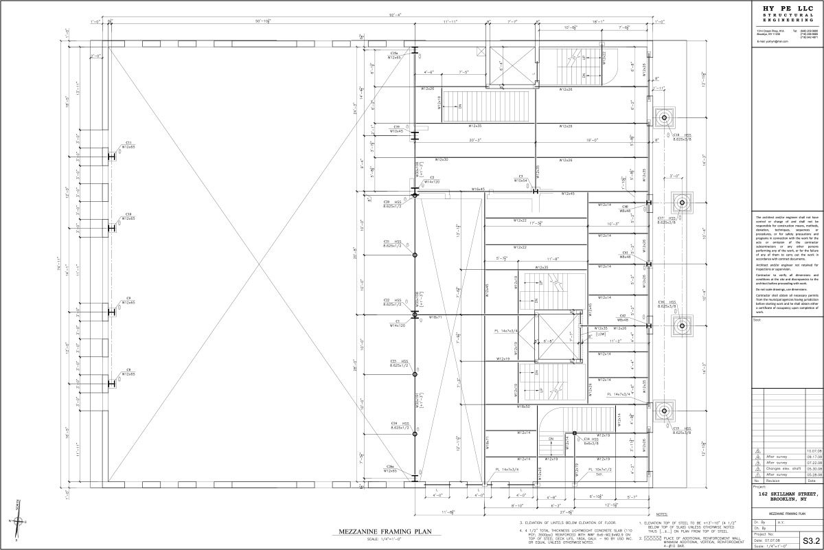 162-skillman-Mezzanine-Framing-Plan